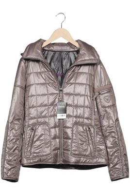 Fuchs Schmitt Jacke Damen Anorak Jacket Kurzmantel Gr. EU 40 Silber #0xo8284
