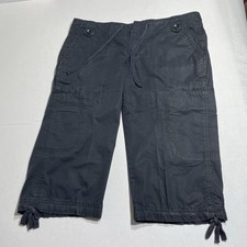 Calvin Klein Black Capri Cargo Pants, sz 10, cotton, viet nam