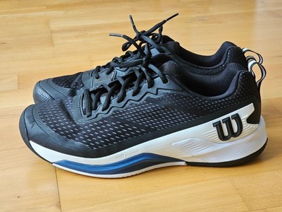 Wilson Rush Pro 4.5 Men's Tennis Shoes 11 Black White Ensign Blue WRS333150