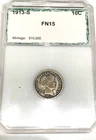1913 S  San Fransisco barber dime  -  semi key - low mintage 510,000 coins