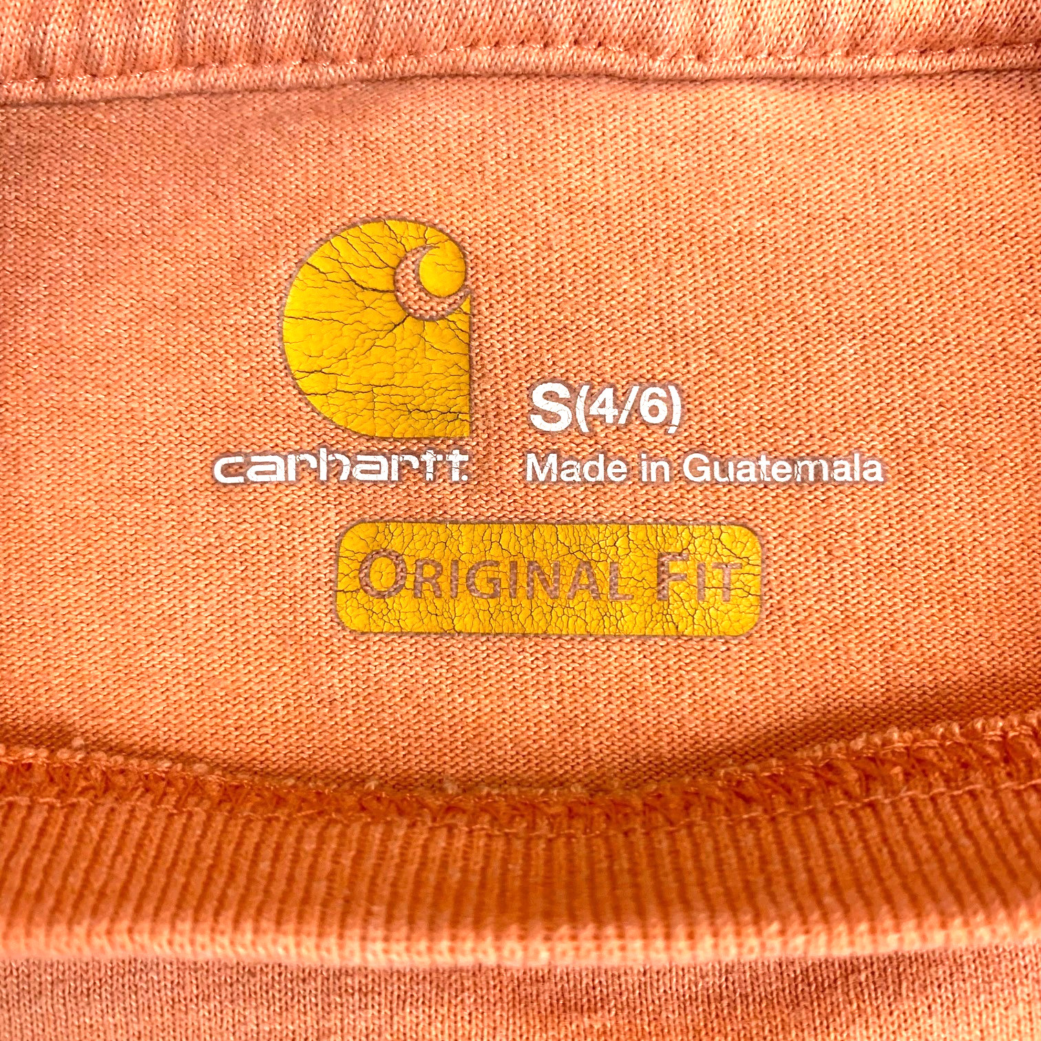 Carhartt Women’s Small Original Fit Logo Crew Neck T-Shirt Gray Short Sleeve thumbnail 4