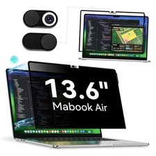 Privacy Screen Protector Compatible with MacBook Air M2 13.6 Inch 2022