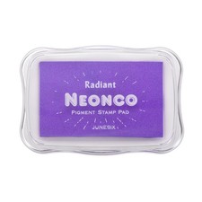 Neon Purple Washable Ink Pads for Rubber Stamps Scrapbook, 3.9 x 2.5 Inch