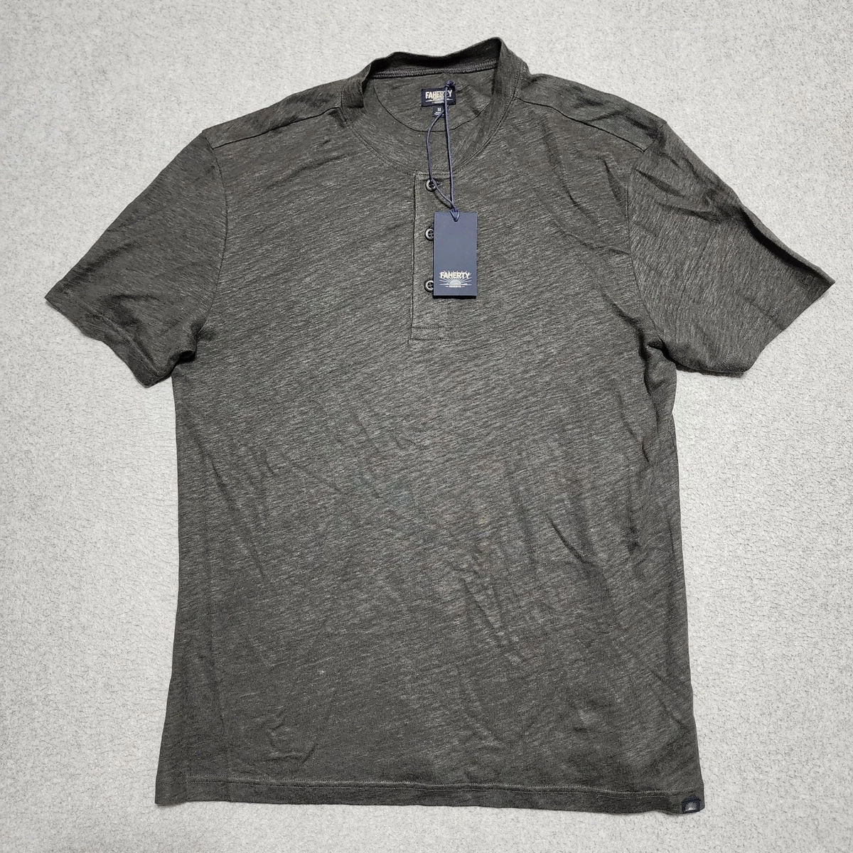 NITAGUT Henley T-shirt voor heren, katoen, licht, slim fit, korte mouwen, vrijetijdshemd, vintage, distressed T-shirt, S-XXL, wit, S