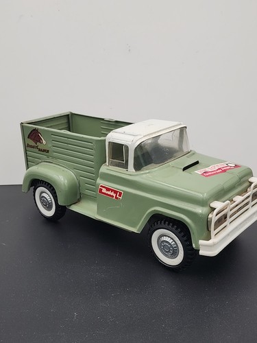 Vintage Buddy L "Buddy L Ranch” Green Horse Hauler Pickup Truck - Picture 2 of 18