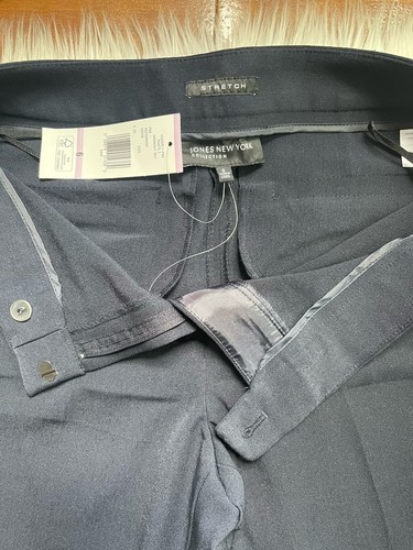 Jones New York Collection, Women’s Dark Blue Dress Pants, Stretch, Size 6 - Picture 5 of 6