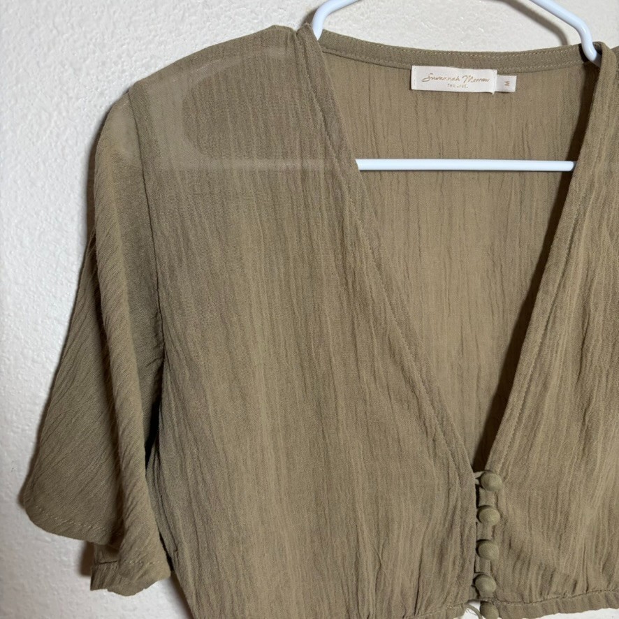 Savannah Morrow The Label Blouse Women's Medium O… - image 2