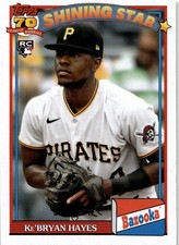 2021 Topps Archives #91BZ-2 Ke'Bryan Hayes 1991 Topps Bazooka Shining Stars