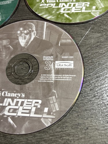 Tom Clancy's Splinter Cell: PC All 3 Discs 2002 | eBay