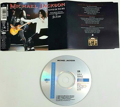 Michael Jackson Featuring By Slash Give In To Me Cd Single
