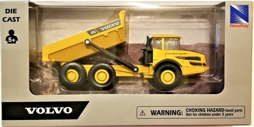 New Ray - 5.5" Volvo Construction Dump Truck A25G (BBNR32103A25G) - Afbeelding 1 van 2