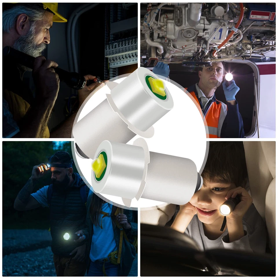 2er Pack LED Taschenlampe Ersatzbirne 18V 12V 19,2V 6-24 Volt und 3W 247LM - Bild 3 von 4