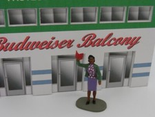 F832 Greenhills Scalextric Carrera Standing Female Spectator with Booklet 1.3...