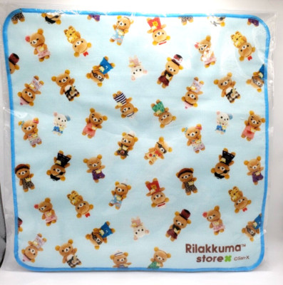 San-X New Rilakkuma Hand Towel Handkercheif ''Rilakkuma Store Manager'' Limited
