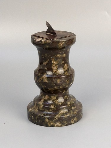 Antique Cornish Serpentine Desktop Sundial Paperweight - Picture 9 of 9