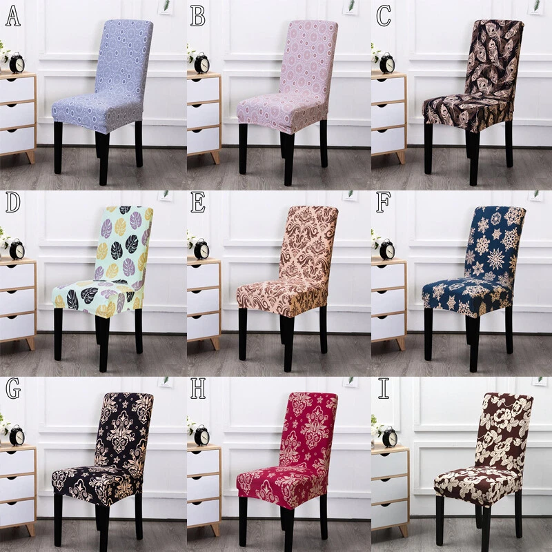 Elastic Strong Modern Wooden Dining Chair Cover Europe Style Seat Hotel  Decor