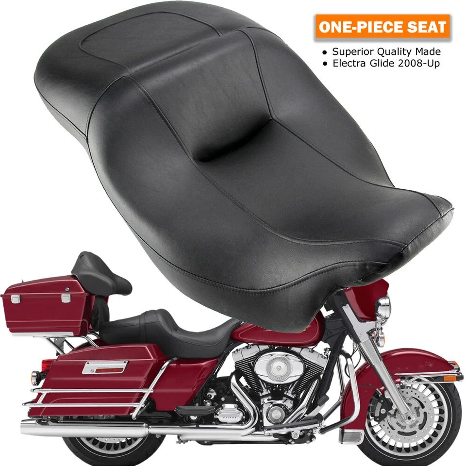 Driver Rider Passenger Seat For Harley Touring Electra Glide Ultra Limited 08-Up - Image 2 of 4