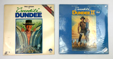 CROCODILE DUNDEE 1  2 Laserdisc Movies LD - Paul Hogan, Linda Kozlowski