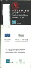 AMEX SkyGuide airline guide (OAG competitor) N Am pocket timetable 10/99 [1042]