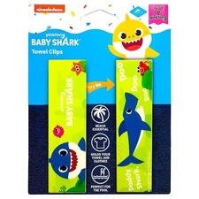 Pinkfong Daddy Baby Shark Towel Clips Green Secure Bag Lounge Chair Accessory