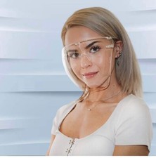 OVERSIZED Huge Big MASK SHIELD FULL FACE Clear Lens Large Sunglasses Eye Glasses