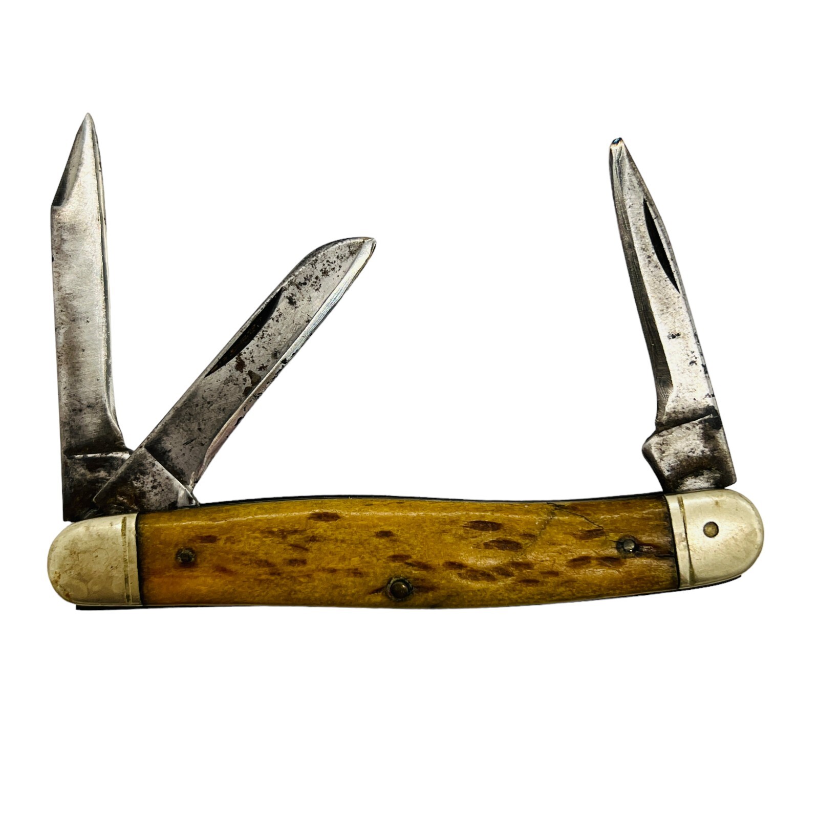 Vintage Camillus 3 Blade Stockman Folding Pocket Knife Made in USA New