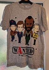 T Shirt The A Team Tee Shirt Teens Grey Top Vintage Tiny Idols Mr T Aged 12-13