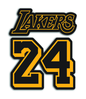 Kobe 24 Font Kobe Bryant Tribute 24 T-Shirt