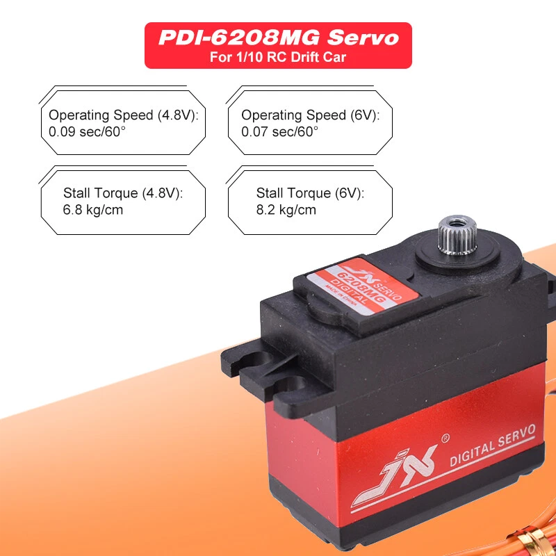 JX Servo PDI-6208MG High Speed Standard Metall Getriebe Kugellager Digital Servo - Bild 2 von 4