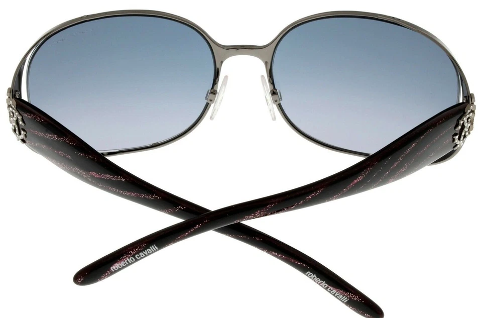 Gafas de sol Roberto Cavalli para mujer gris Gunmetal negro rectangulares RC534S 08B Foto 4 de 4