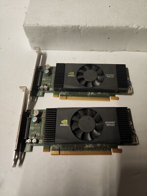Lot Of 2X Dell NVIDIA Quadro NVS 420 512mb GDDR3 PCIe Graphics Card - NG P5D