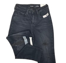 Old Navy Jeans Women 2 O.G Straight High Rise Secret Slim Pockets Distressed NWT