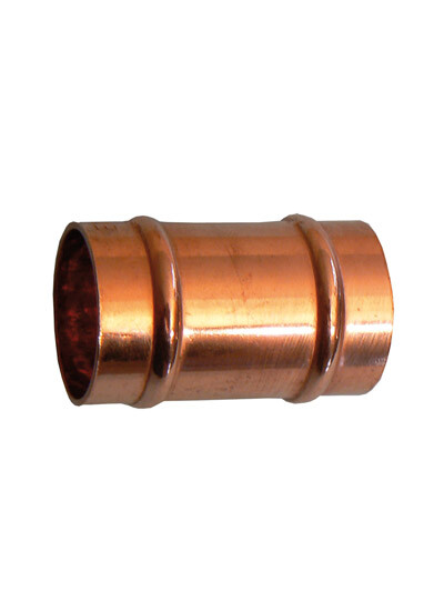 15mm Solder Ring Straight Slip Coupling For Copper Pipe (No Internal Pipe Stop)