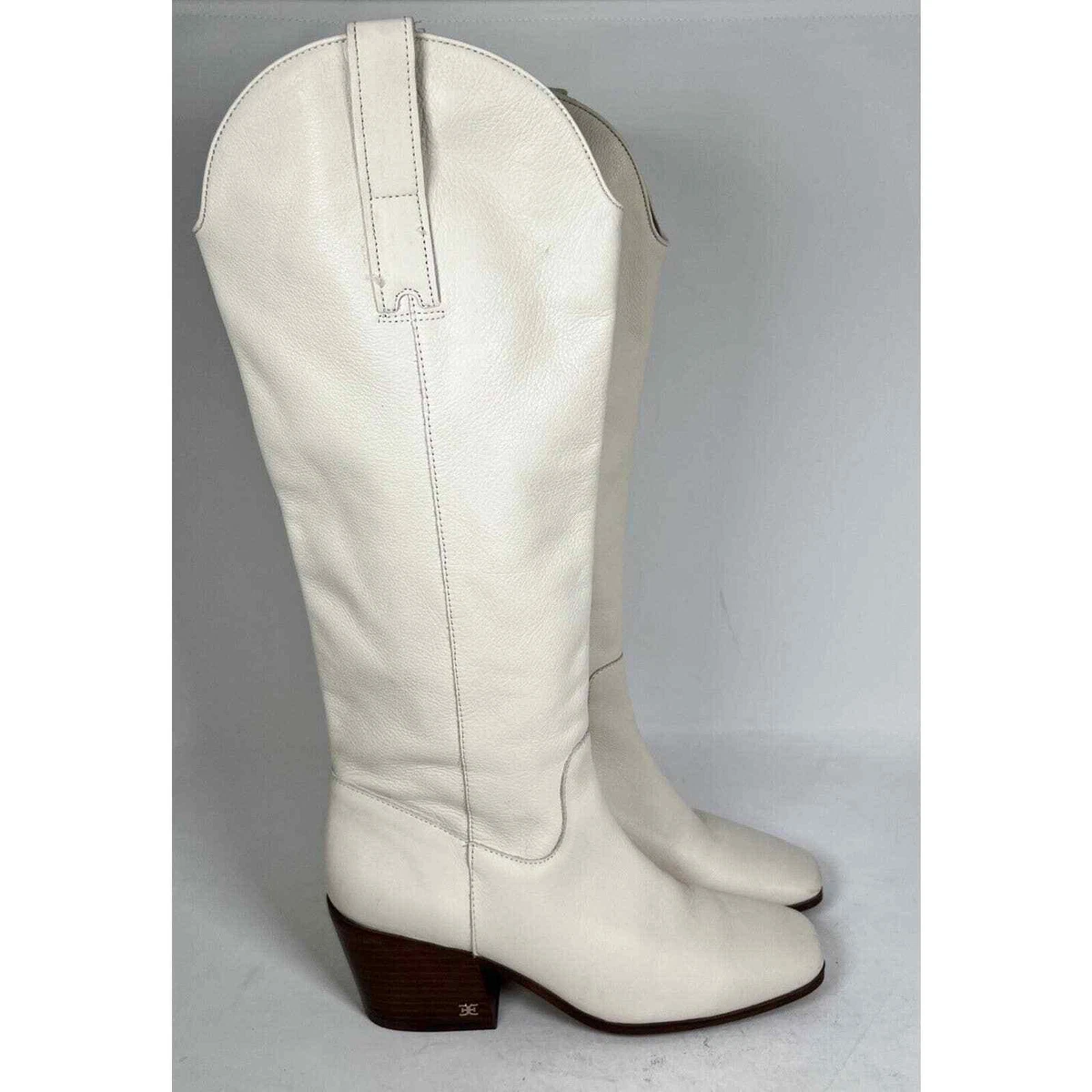 Sam edelman white cowboy boots cheap