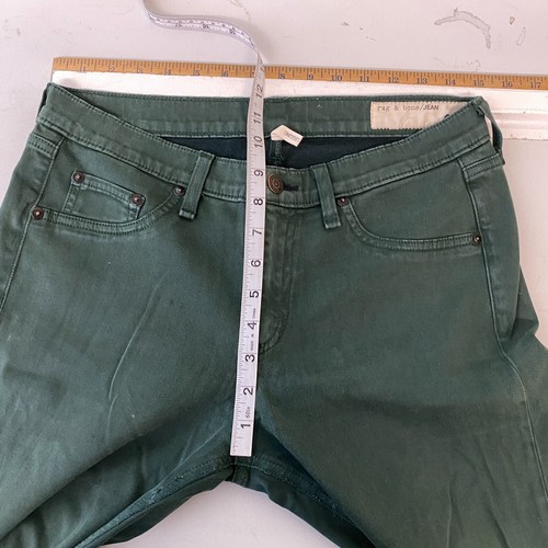 Rag & Bone Legging Jeans Women's Size 30 Green Mid Rise 5-Pocket Dark Wash - Picture 10 of 12