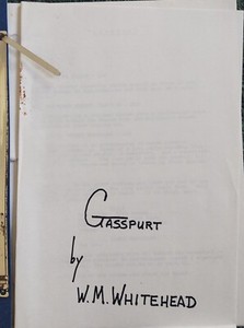 ORIGINAL VINTAGE GASSPURT SCRIPT BY W.M. WHITEHEAD