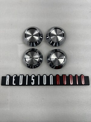 Work Wheels Emotion M8R High Center Caps ZR10 CR Kiwami 4pcs genuine ship now!