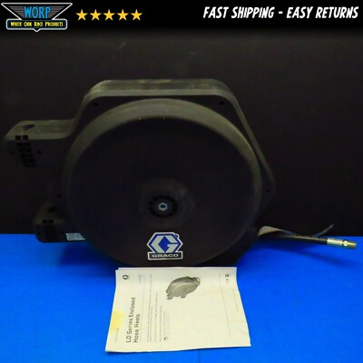 #ad GRACO 24H662 LD OIL HOSE REEL AIR OIL COOLANT LD SERIES 1800PSI $114.00