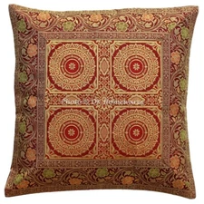 Bohemian Brocade Throw Pillow Cover Jacquard 40x40 cm Indian Pillowcase Mandala