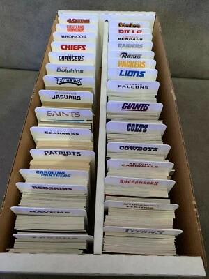 BCW/CSP (32) TALL Sports Card Dividers With (32) FREE Customized NFL Wordmark Labels