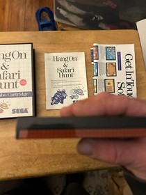 Hang On & Safari Hunt Sega Master System-CIB-Very Good Condition-Tested-Qk Shpng