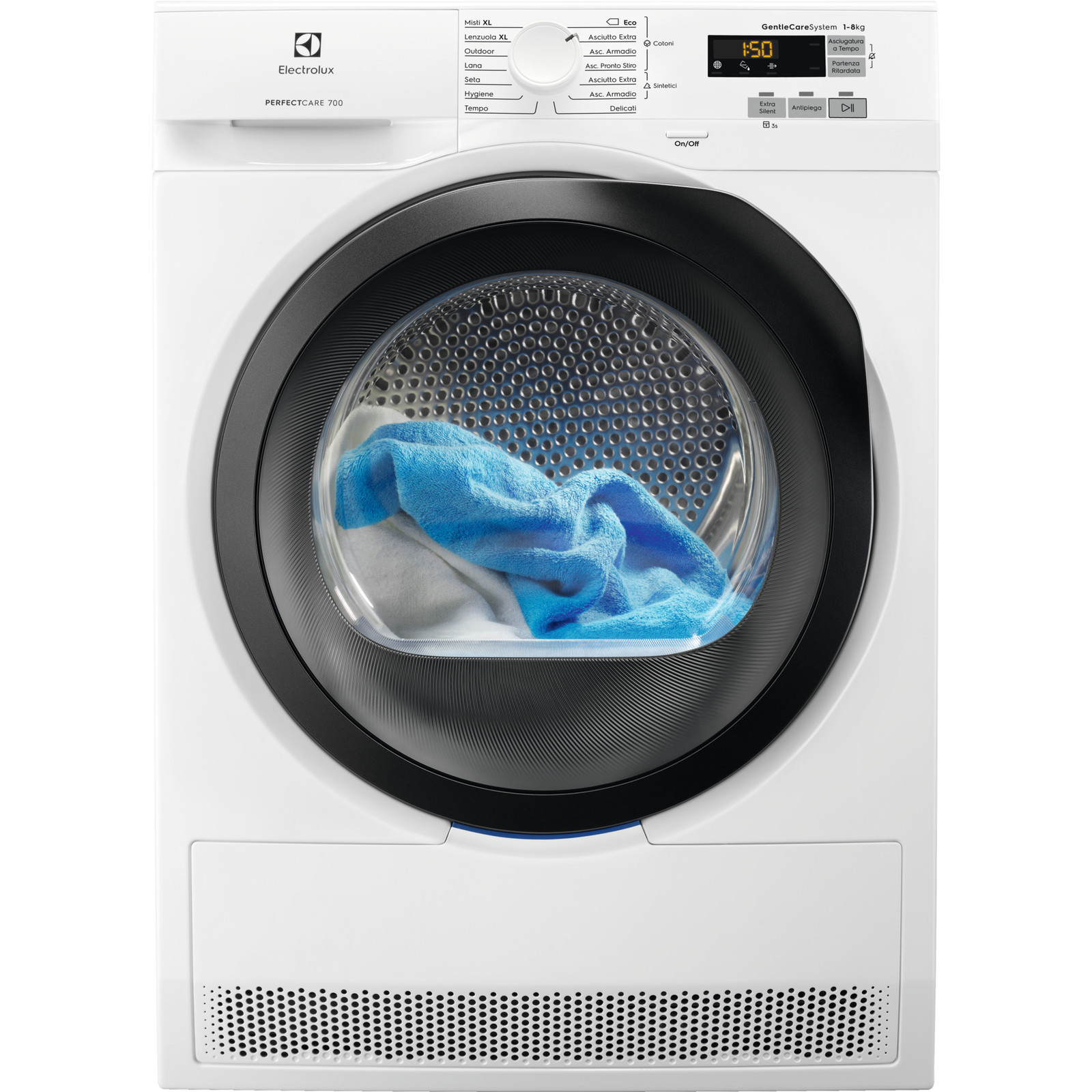 Electrolux Asciugatrice EW7H385S | Display LCD 8 KG Classe A+++ | Ricondizionato