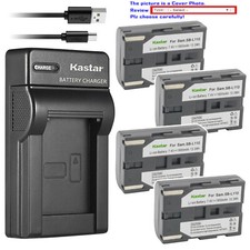 Kastar Battery Slim USB Charger for Samsung SB-L110  VP-D15 VP-D190 Camcorder