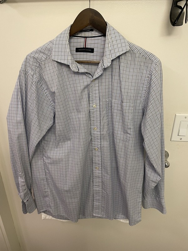 mens tommy hilfiger dress shirt 15/15.5 33-34