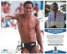 Greg Louganis Driver signed USA Olympic 8x10 Photo proof Beckett COA autograph.