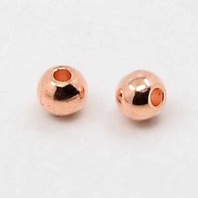 5 10 Gr Metallperlen Spacer Zwischenperlen rosegold 2-5 mm Perlen Quetschperlen - Bild 1 von 2