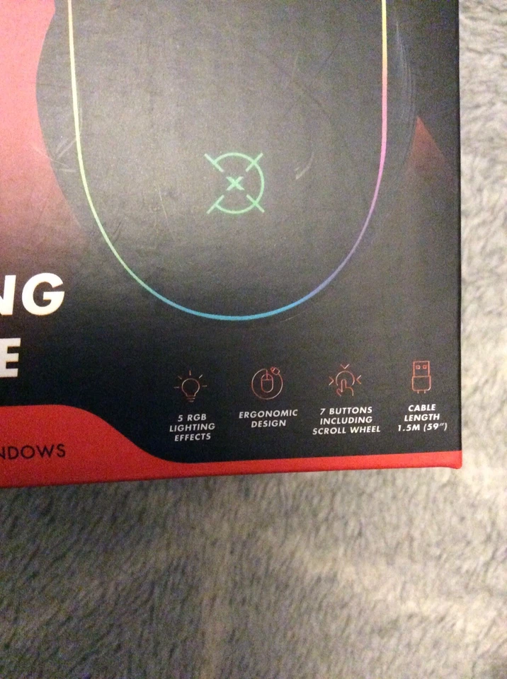 Multicolour LED Backlit Gaming Mouse. 5 Selectable RGB Colour Lighting Effects. - Image 2 of 4