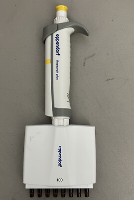 Eppendorf Research Plus 100 Pipette 10-100uL 8 Channel Pipetman