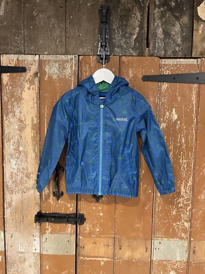 Regatta Pepper Pig HydraFort Jacke Mantel Kapuze blau grün Kinder Jungen Größe 60 Monate