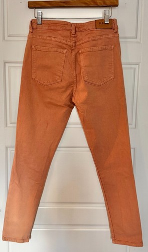OBEY Slasher Skinny II Denim Jeans Size 28 Dusty Coral Women's Trendy Skinny Fit - Picture 3 of 5